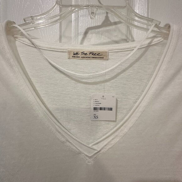 Free People short flutter sleeve Tee shirt top NWT - Picture 2 of 4